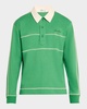 Men's Liam Contrast-Stitch Polo Shirt