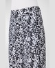 Marla Mini Half Circle Grid-Print Straight-Leg Moss Crepe Pants