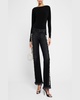 Roxie Embellished Straight-Leg Jeans