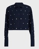Mackie Boxy Rhinestone Cotton Top