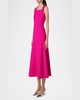 Sleeveless Drop-Waist Midi Dress