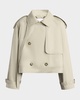 Light Cotton Short Trench Coat