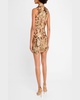 Dahlia Halter Sequin Floral Mini Dress