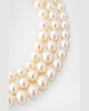 14K Yellow Gold 3-Row Graduated Akoya Pearl Necklace, 19.5"L