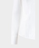 Long-Sleeve Notched-Collar Poplin Blouse