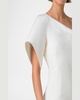 One-Shoulder Structured-Sleeve Mini Dress