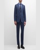 Men's Plaid Super 130s Wool Suit