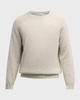 Men's Mouline Cashmere Crewneck Sweater