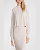 CozyChic Ultra Lite Ribbed Mock-Neck Pullover