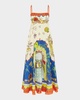 Surrealist Summer Midi Sundress