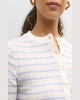 Fisher Pleated Button-Front Top