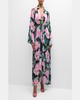 Winter Floral Betty Maxi Dress Coverup