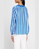 Striped Silk Long-Sleeve Blouse