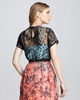 Allegra Deep V-Neck Sequin Column Gown