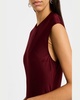 Cap-Sleeve Bias Viscose Satin Maxi Dress