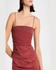 Draped Mesh Tucked Corset Mini Dress