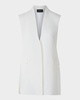 Artina Long Silk Organza Vest