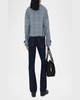 Check Double-Breasted Short Trench Coat
