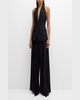 Alexa Single-Breasted Halter Vest