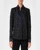 3D Star Embroidered Taffeta Blouse