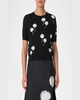 Windflower Short-Sleeve Cotton Sweater