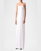 Draped-Front Strapless Gown