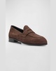 Men's Suede Penny Loafers