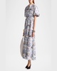 Paulina Printed Poplin Self-Tie Dress