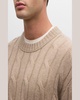Men's Cashmere Cable-Knit Sweater