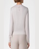 Crinkle Silk Chiffon Knit Sweater