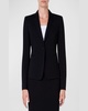 Wool Jersey Tailored Blazer Jacket
