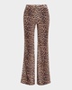 Remi Leopard Slim Bootcut Pants