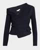 Skyla Asymmetric Long-Sleeve Top