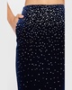 Midi Skirt in Crystal Velvet
