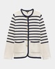 Nancy Stripe Wool Cardigan 
