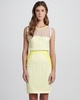 One-Shoulder Ruffle Midi Sheath Dress