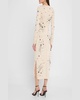 Ellima Bead Embroidered Long-Sleeve Midi Dress