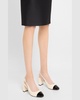 Cecile Cap-Toe Slingback Pumps