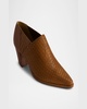 Woven Leather Ankle Booties