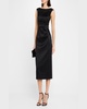 Sleeveless Stretch Mikado Midi Dress
