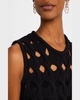 Fausti Sleeveless Fringe Top