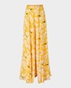 Flower Silk Wide-Leg Palazzo Pants