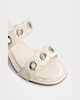 Patra Leather Dual-Band Slide Sandals