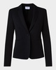 Wool Jersey Tailored Blazer Jacket