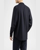 Men's Overshirt with Band Collar