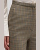 Prince Straight-Leg Plaid Houndstooth Trousers