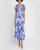 Avanna Floral Short-Sleeve Wrap Dress