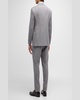 Men's Super 130s Wool Heathered Suit