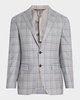 Men's Wool Plaid Sport Coat