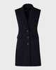 Single-Breasted Sleeveless Mini Tuxedo Dress